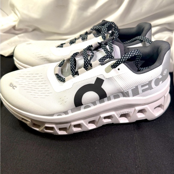 On Running Shoes - On Running Cloudmonster Color: New Undyed-White/White W/Size 8.5